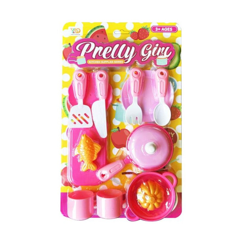 9352 Zestaw naczyń akcesoria kuchenne kubki garnki naczynia