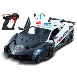 6873 Auto Policyjne Rc 1:12 Samochód Zdalnie Sterowany Policja Światła