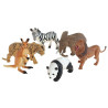 9973 ZWIERZĘTA DZIKIE FIGURKI ZESTAW SAFARI ZOO LEW TYGRYS PANDA 6 SZT
