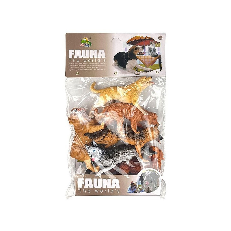 0139 Figurki Psów Zestaw 6 Szt Różne Rasy Zwierzęta Farma Zabawka Dla Dzieci