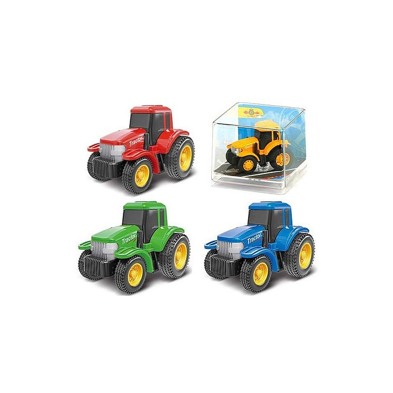 6668 Traktor Ciągnik Rolniczy Metalowy Model 1:64 Resorak Napęd Pull Back 