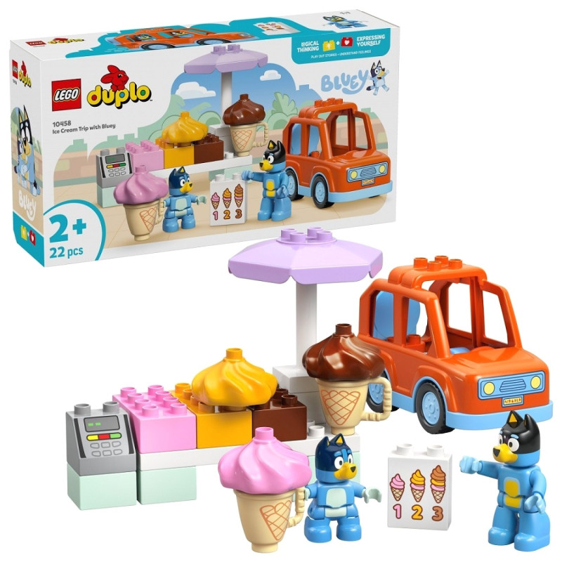 10458 Lego Klocki Duplo Bluey Wyprawa po lody z Bluey