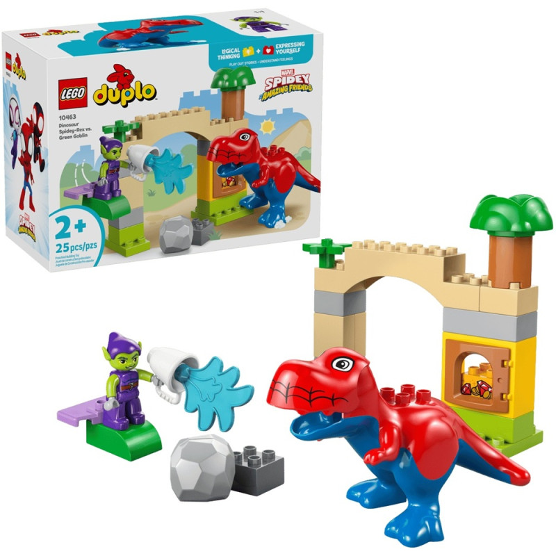 10463 Klocki Lego DuploDinozaur Spidey-Rex i Zielony Goblin 25 elementów
