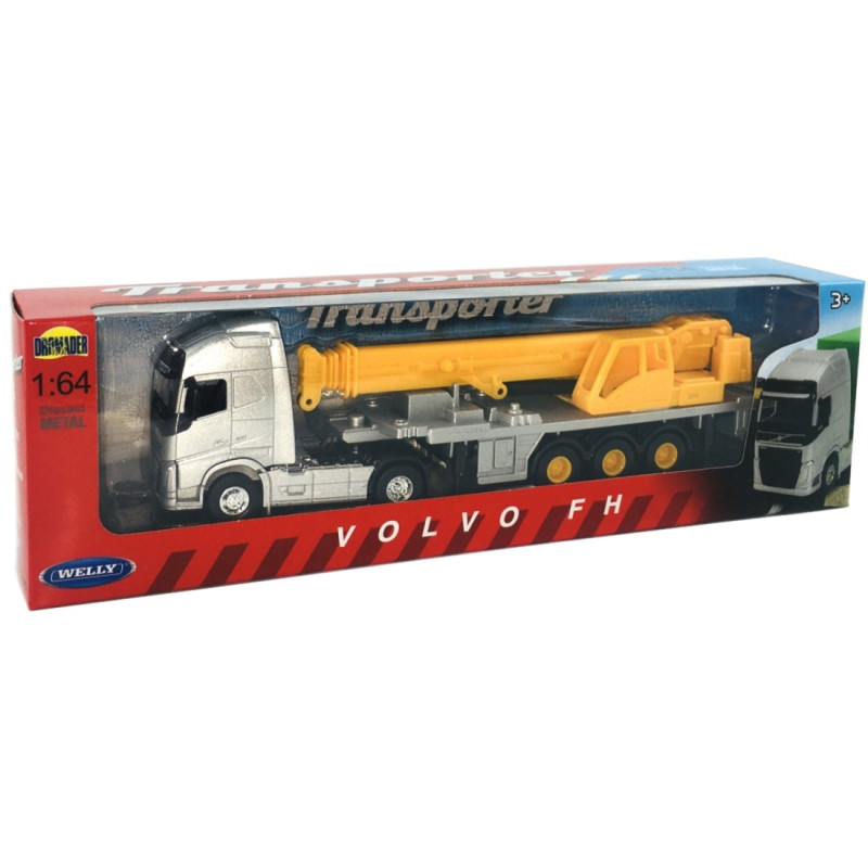0551 Metalowy model Welly Truck Volvo F H Transporter ciężarówka 1:64