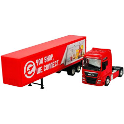 3118 Metalowy model Welly Truck Man TGX XXL Transporter ciężarówka 1:64