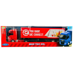 3118 Metalowy model Welly Truck Man TGX XXL Transporter ciężarówka 1:64