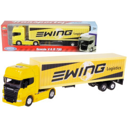 0216 Metalowy model Welly Truck Scania R 730 V8 Transporter ciężarówka 1:64