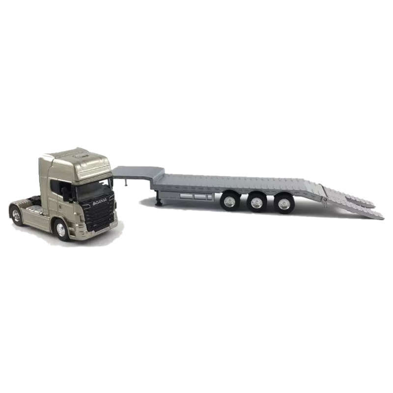 1251 Metalowy model Welly Truck Scania V8 R 730 Transporter ciężarówka 1:64
