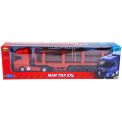 0346 Metalowy model Welly Truck Man TGX XXL Transporter ciężarówka 1:64 