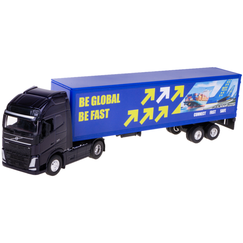 0186 Metalowy model Welly Truck Volvo F H Transporter ciężarówka  1:64