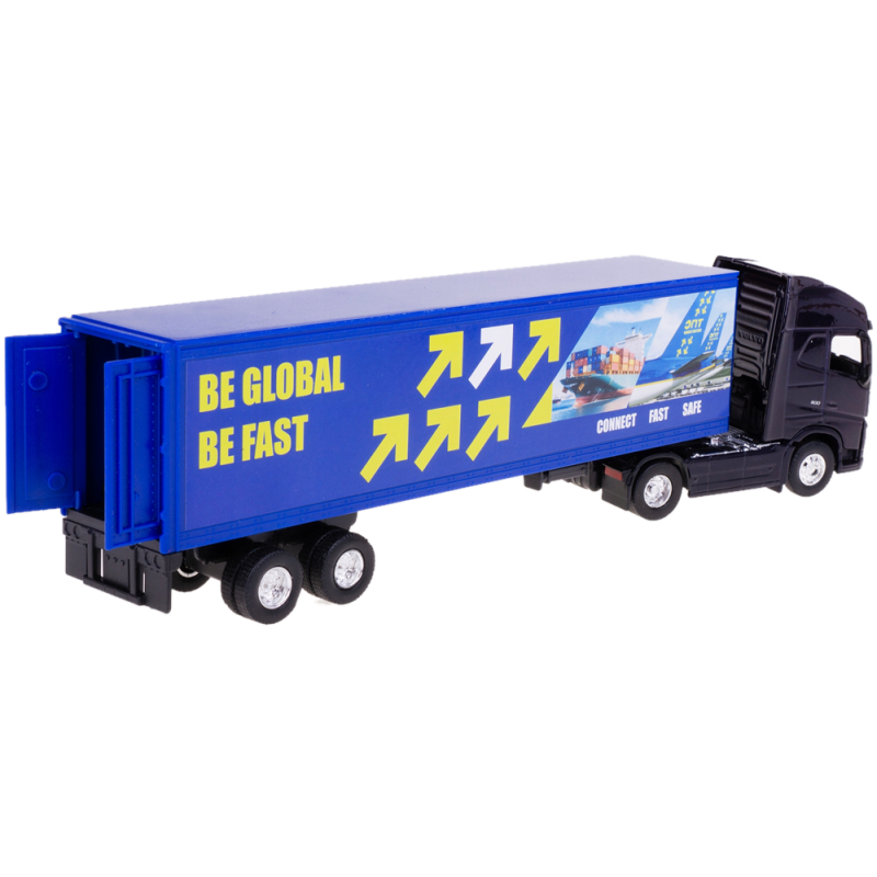 0186 Metalowy model Welly Truck Volvo F H Transporter ciężarówka  1:64