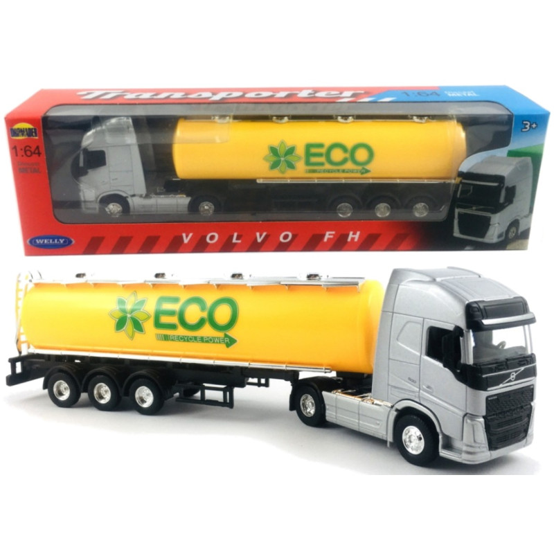 0179 Metalowy model Welly Truck Volvo F H Eco Transporter ciężarówka 1:64