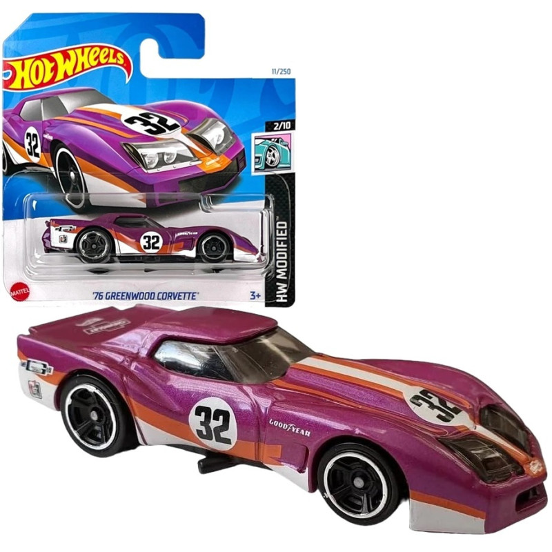 0227 METALOWY SAMOCHODZIK HOT WHEELS '76 GREENWOOD CORVETTE HW MODIFIED 11/250