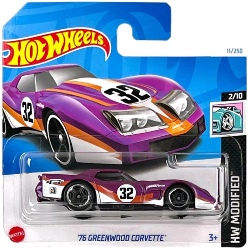 0227 METALOWY SAMOCHODZIK HOT WHEELS '76 GREENWOOD CORVETTE HW MODIFIED 11/250