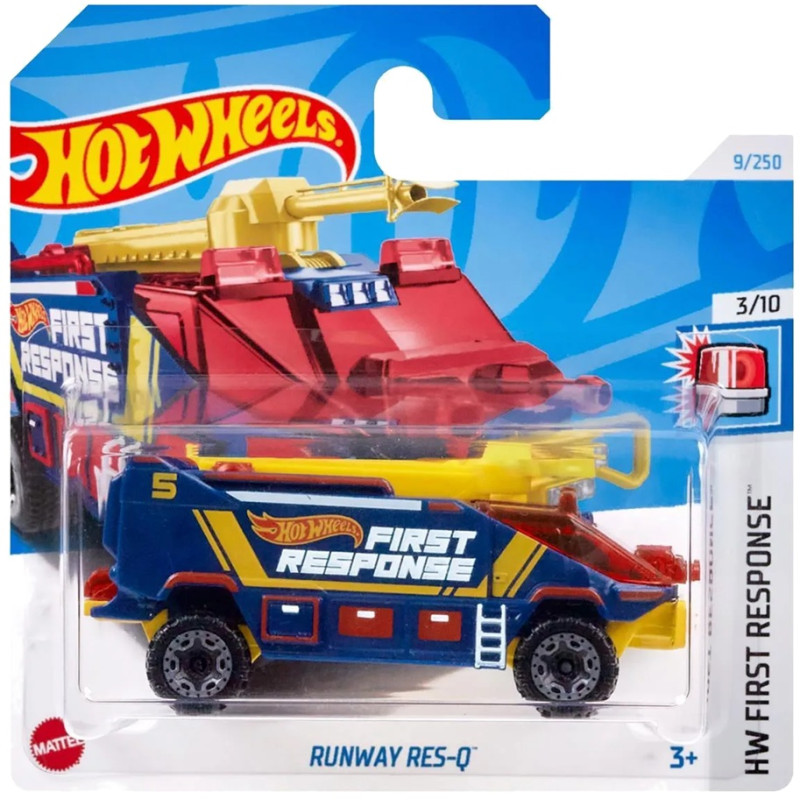 METALOWY SAMOCHODZIK HOT WHEELS RUNWAY RES-Q HW FIRST RESPONSE 9/250