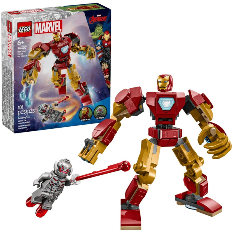 76307 Klocki Lego Marvel Iron Mana kontra Ultron 101 elementów