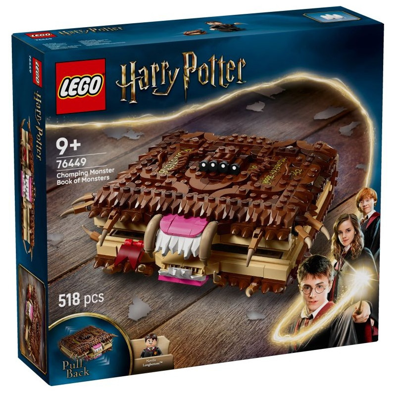 76449 Klocki Lego Harry Potter Potworna księga potworów z zębami  518 elementów
