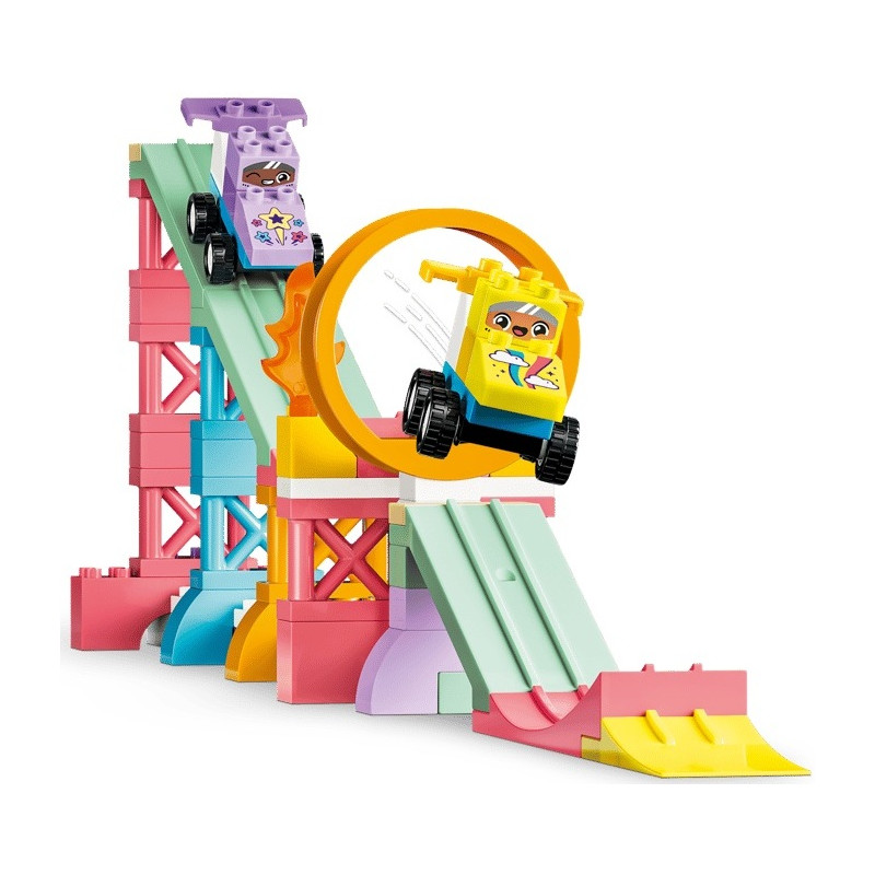 10478 Klocki Lego Duplo Kreatywne rampy 3 w 1 z pojazdami  111 elementów