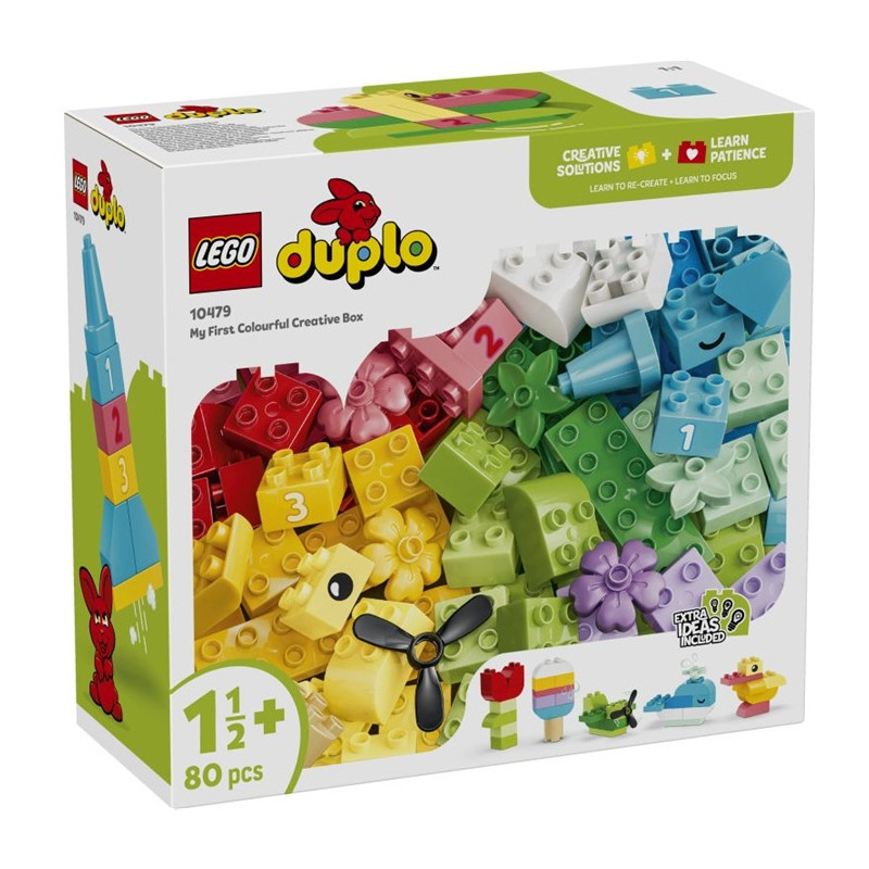 10479 Klocki Lego Duplo Kreatywne pudełko pełne kolorów 80 elementów 