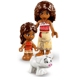 43282 Klocki Lego Disney Vaiana Wiejska chatka i łódź  85 elementów