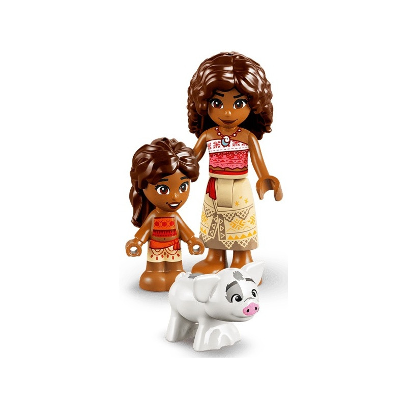 43282 Klocki Lego Disney Vaiana Wiejska chatka i łódź  85 elementów