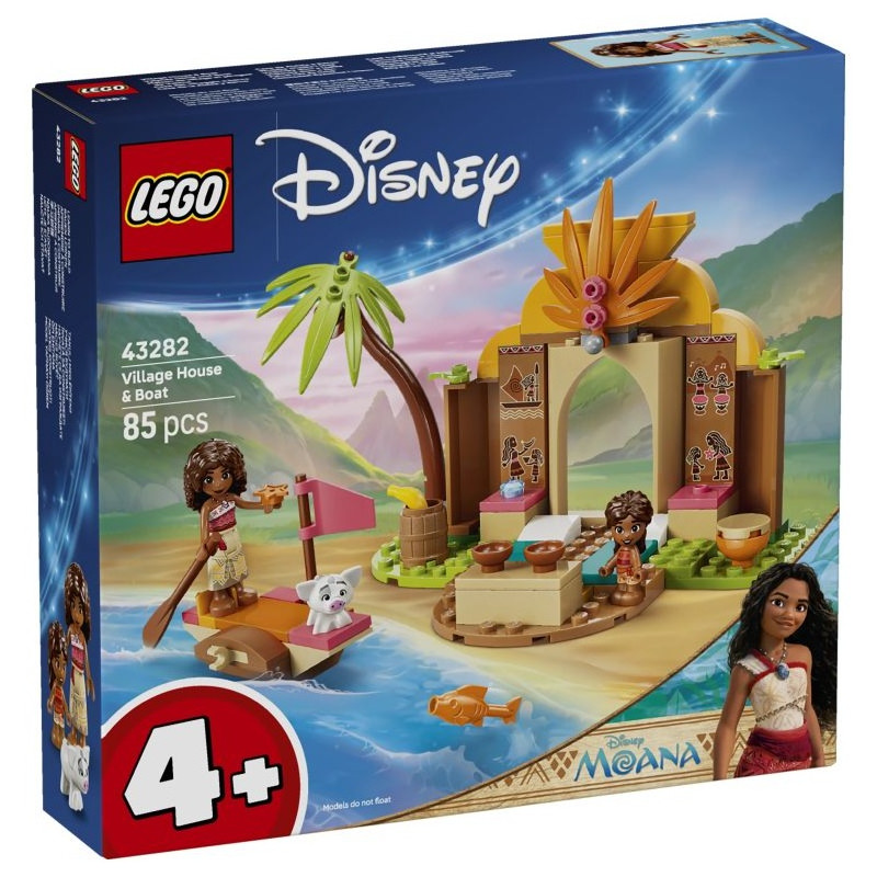43282 Klocki Lego Disney Vaiana Wiejska chatka i łódź  85 elementów
