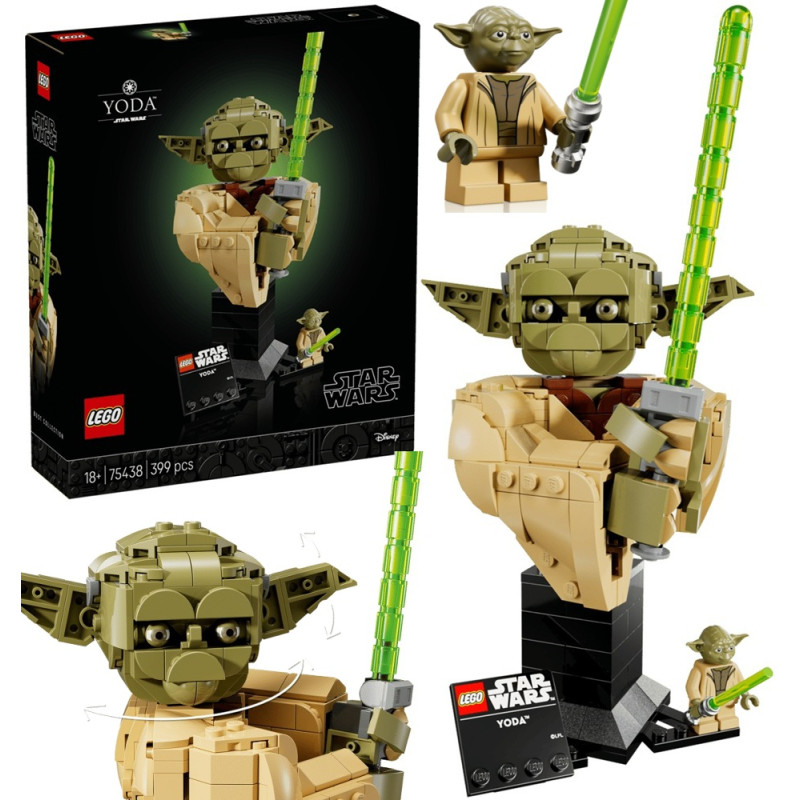75438  Klocki Lego Star Wars Popiersie Yody 399 elementów