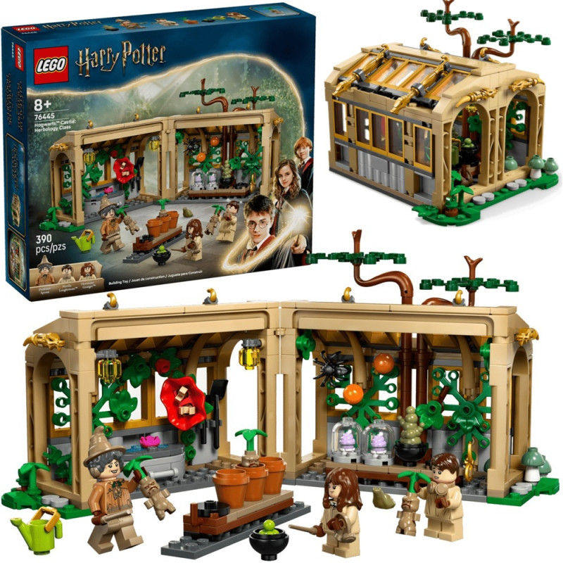 76445 Klocki Lego Harry Potter Zamek Zamek Hogwart zajęcia z zielarstwa 390 elementów