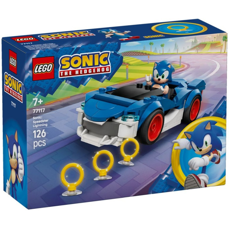 77117 Klocki Lego Sonic the Hedgehog Sonic: Speedster Lightning  126 elementów