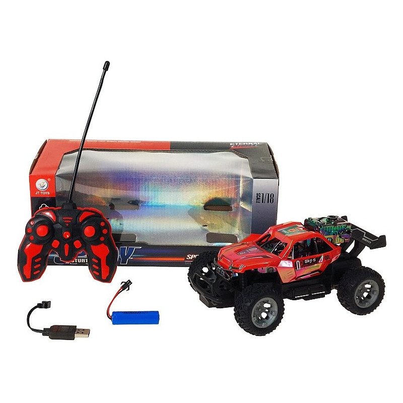 6738 Auto RC zdalnie sterowane terenowe 4x4 duże koła akumulator USB