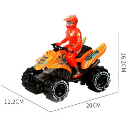 3921 Quad Zabawka Z Kierowcą Figurką Duże Koła Motor Terenowy 20 cm