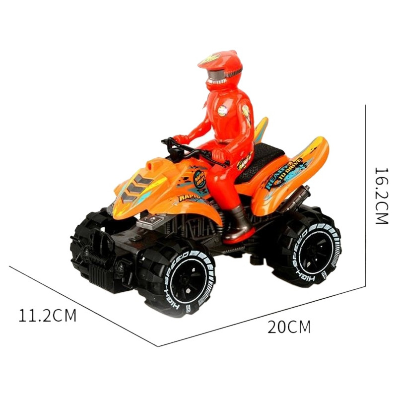 3921 Quad Zabawka Z Kierowcą Figurką Duże Koła Motor Terenowy 20 cm