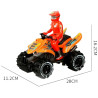 3921 Quad Zabawka Z Kierowcą Figurką Duże Koła Motor Terenowy 20 cm