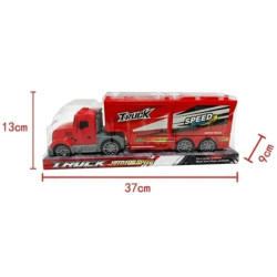 4683 Ciężarówka Tir Z Naczepą Zabawka Duża Naczepa Otwierana 37 cm 