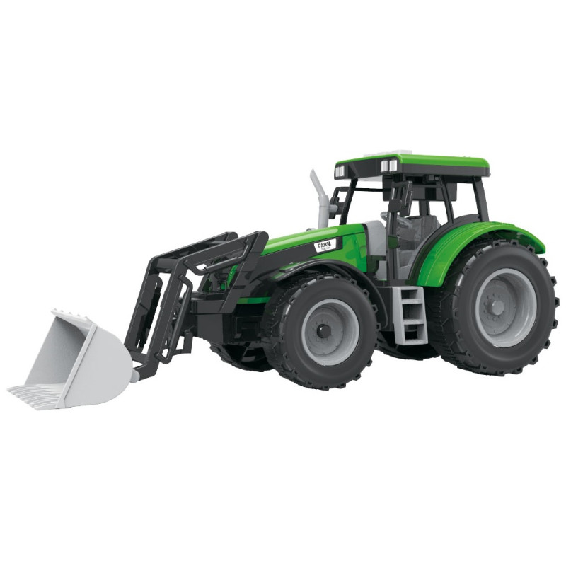 7102 Duży Traktor Ciągnik Rolniczy Ładowarka Łyżka Ruchoma Zabawka 