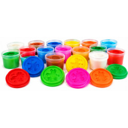 9441 Zestaw 24 tub Masa Plastyczna 24 Kolory Foremki 24x50g 1200g