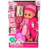 6084 Lalka Bobas Interaktywna Pije Siusia Nocnik Butelka 12 Dźwięków 29 cm