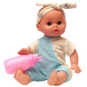 7423 Lalka bobas Agusia 30cm mówi śpiewa butelka miseczka smoczek pieluszk