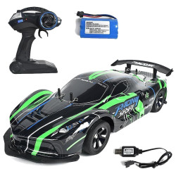 3489 Auto Zdalnie Sterowane Rc 1:10 Duże Wyścigowe Akumulator Pilot 2,4 GHz 