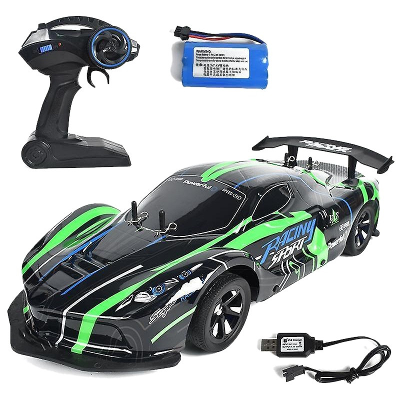 3489 Auto Zdalnie Sterowane Rc 1:10 Duże Wyścigowe Akumulator Pilot 2,4 GHz 