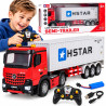 2475 Ciężarówka Rc Tir Zdalnie Sterowana Z Naczepą Kontener Światła