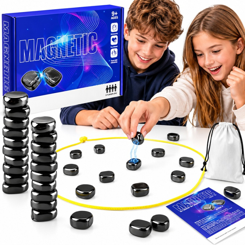 5362 Gra Magnetyczna Magnesy Kamienie Zręcznościowa Rodzinna Dla Dzieci 9+ 