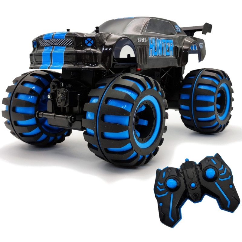 4905 Auto Zdalnie Sterowane Rc Monster Truck Świecące Koła Światła 6+ 