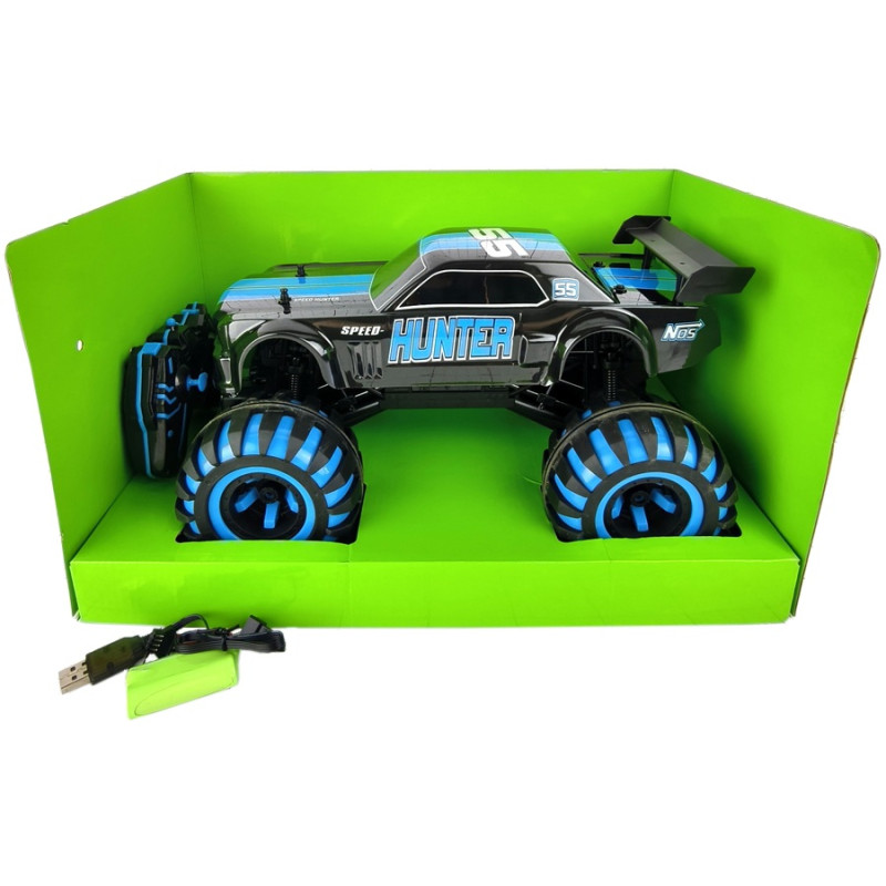 4905 Auto Zdalnie Sterowane Rc Monster Truck Świecące Koła Światła 6+ 