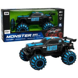 4905 Auto Zdalnie Sterowane Rc Monster Truck Świecące Koła Światła 6+ 