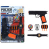 9918 Zestaw policyjny Pistolet na strzałki odznaka zegarek