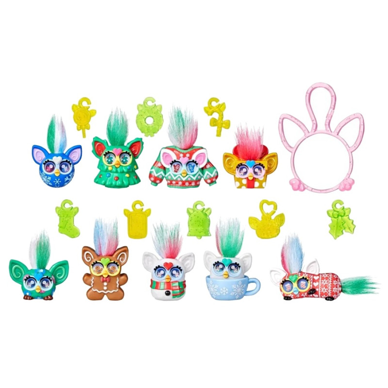 5129 Furby Minis Kalendarz Adwentowy 24 Niespodzianki 9 Figurek Hasbro 5+ 