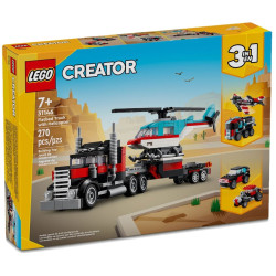 31146 KLOCKI LEGO CREATOR 3w1 CIĘŻARÓWKA Z PLATFORMĄ I HELIKOPTEREM
