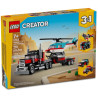 31146 KLOCKI LEGO CREATOR 3w1 CIĘŻARÓWKA Z PLATFORMĄ I HELIKOPTEREM