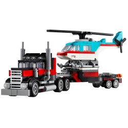 31146 KLOCKI LEGO CREATOR 3w1 CIĘŻARÓWKA Z PLATFORMĄ I HELIKOPTEREM